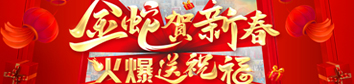 金蛇賀新春，火爆送祝福！